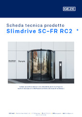 Slimdrive SC-FR RC2  * Scheda tecnica prodotto IT