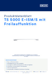 TS 5000 E-ISM/S mit Freilauffunktion Produktdatenblatt DE