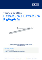 Powerturn / Powerturn F görgősín Termék adatlap HU