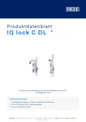 IQ lock C DL  * Produktdatenblatt DE