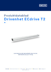 Drivenhet ECdrive T2  * Produktdatablad SV