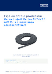 Curea dințată Perlan AUT-NT / AUT 2, la dimensiunea corespunzătoare Fișa cu datele produsului RO