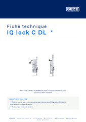 IQ lock C DL  * Fiche technique FR