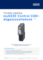 myGEZE Control CAN-dugaszcsatlakozó  * Termék adatlap HU