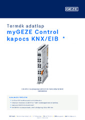 myGEZE Control kapocs KNX/EIB  * Termék adatlap HU