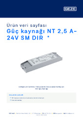 Güç kaynağı NT 2,5 A-24V SM DIR  * Ürün veri sayfası TR