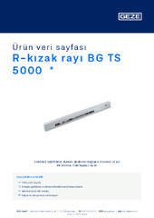 R-kızak rayı BG TS 5000  * Ürün veri sayfası TR