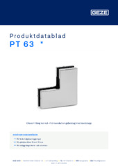 PT 63  * Produktdatablad SV