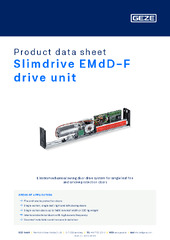 Slimdrive EMdD-F drive unit Product data sheet EN