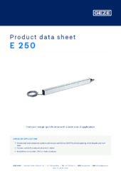 E 250 Product data sheet EN