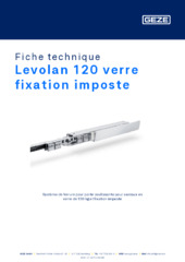 Levolan 120 verre fixation imposte Fiche technique FR