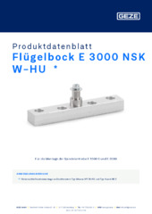 Flügelbock E 3000 NSK W-HU  * Produktdatenblatt DE