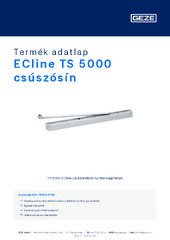 ECline TS 5000 csúszósín Termék adatlap HU