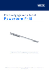 Powerturn F-IS Productgegevens tabel NL