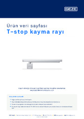 T-stop kayma rayı Ürün veri sayfası TR