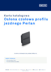 Osłona czołowa profilu jezdnego Perlan Karta katalogowa PL