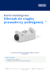 Zderzak do ciągłej prowadnicy podłogowej  * Karta katalogowa PL