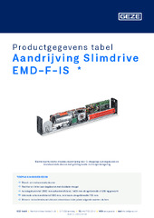 Aandrijving Slimdrive EMD-F-IS  * Productgegevens tabel NL