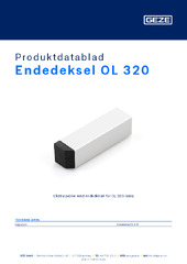 Endedeksel OL 320 Produktdatablad NB