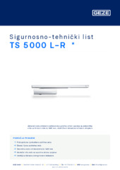 TS 5000 L-R  * Sigurnosno-tehnički list HR