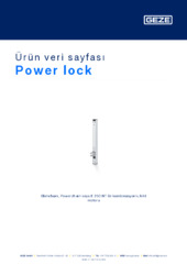 Power lock Ürün veri sayfası TR