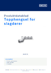 Topphengsel for slagdører Produktdatablad NB