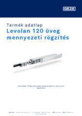 Levolan 120 üveg mennyezeti rögzítés Termék adatlap HU