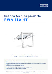 RWA 110 NT Scheda tecnica prodotto IT