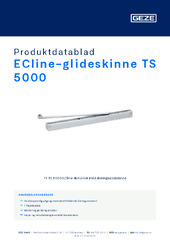 ECline-glideskinne TS 5000 Produktdatablad DA