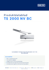 TS 2000 NV BC Produktdatablad NB