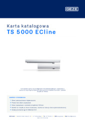 TS 5000 ECline Karta katalogowa PL