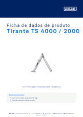 Tirante TS 4000 / 2000 Ficha de dados de produto PT