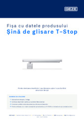 Șină de glisare T-Stop Fișa cu datele produsului RO