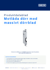 Motlåda dörr med massivt dörrblad Produktdatablad SV