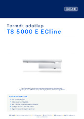 TS 5000 E ECline Termék adatlap HU