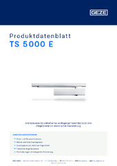 TS 5000 E Produktdatenblatt DE