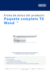 Paquete completo TS Wood  * Ficha de datos del producto ES