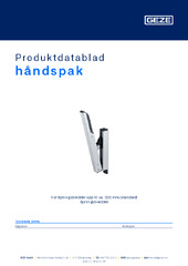 håndspak Produktdatablad NB