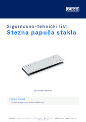 Stezna papuča stakla Sigurnosno-tehnički list HR