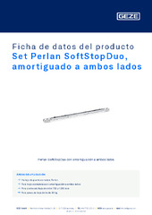 Set Perlan SoftStopDuo, amortiguado a ambos lados Ficha de datos del producto ES