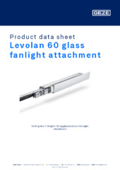 Levolan 60 glass fanlight attachment Product data sheet EN
