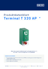 Terminal T 320 AP  * Produktdatenblatt DE