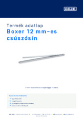 Boxer 12 mm-es csúszósín Termék adatlap HU