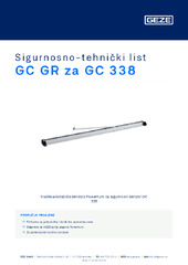GC GR za GC 338 Sigurnosno-tehnički list HR