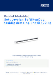 Sett Levolan SoftStopDuo, tosidig demping, inntil 100 kg Produktdatablad NB