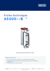 A5000--B  * Fiche technique FR
