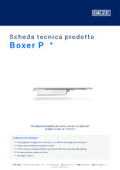 Boxer P  * Scheda tecnica prodotto IT