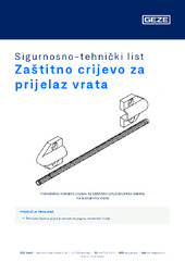Zaštitno crijevo za prijelaz vrata Sigurnosno-tehnički list HR