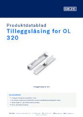Tilleggslåsing for OL 320 Produktdatablad NB
