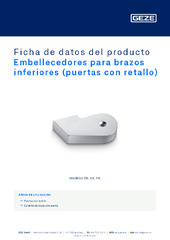 Embellecedores para brazos inferiores (puertas con retallo) Ficha de datos del producto ES